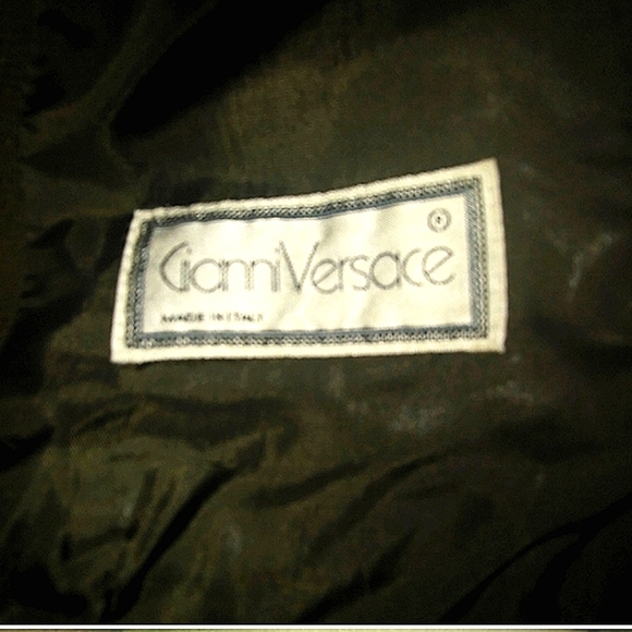 SALE! Gianni Versace 42 6 Olive Green Wool Rare Tailored Vintage Skirt Suit - Picture 9 of 10